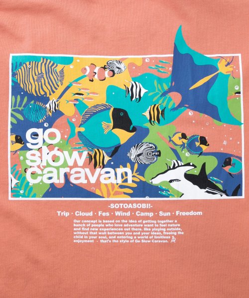 go slow caravan(ゴースローキャラバン)/【レディス】391936 USA/Cコンセプトカラースクエアロゴチュニック/img15