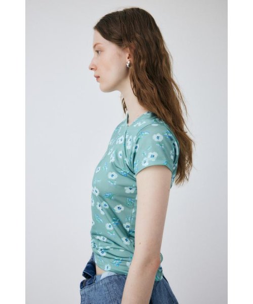 moussy(マウジー)/FLORAL PRINTED CUT OUT Tシャツ/img10