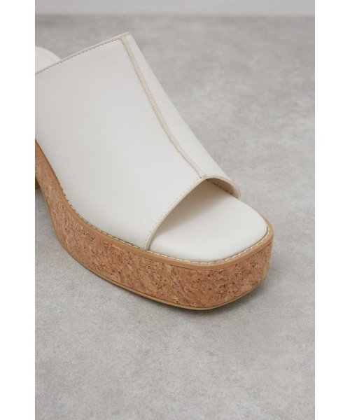 AZUL by moussy(アズールバイマウジー)/CENTER SEAM CORK WEDGE SANDALS/img04