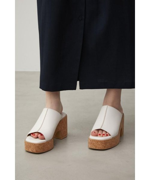 AZUL by moussy(アズールバイマウジー)/CENTER SEAM CORK WEDGE SANDALS/img08