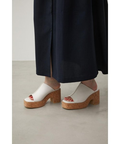 AZUL by moussy(アズールバイマウジー)/CENTER SEAM CORK WEDGE SANDALS/img09