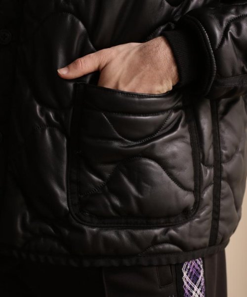 Schott(ショット)/QUILTED LINNER LEATHER JACKET/キルティングライナー レザージャケット/img07