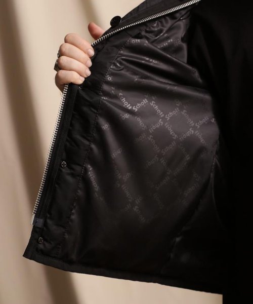 Schott(ショット)/QUILTED LINNER LEATHER JACKET/キルティングライナー レザージャケット/img09