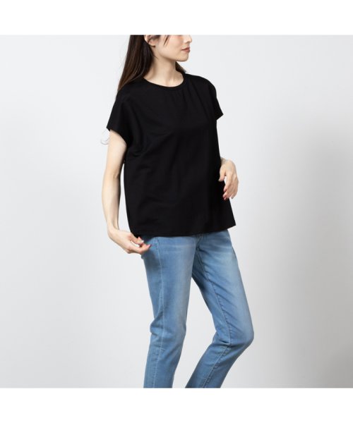 MAC HOUSE(women)(マックハウス（レディース）)/NAVY ネイビー SARARI 冷感フレンチスリーブTシャツ MH836－717/img04