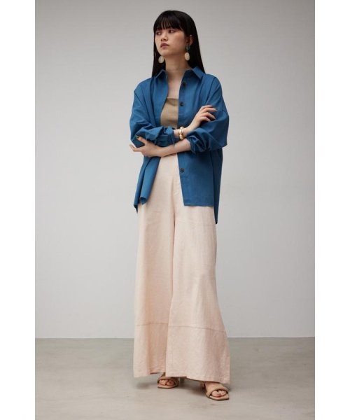 AZUL by moussy(アズールバイマウジー)/CONTRAST BORDER WIDE PANTS/img11