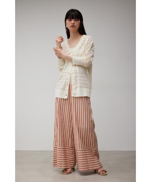 AZUL by moussy(アズールバイマウジー)/CONTRAST BORDER WIDE PANTS/img21
