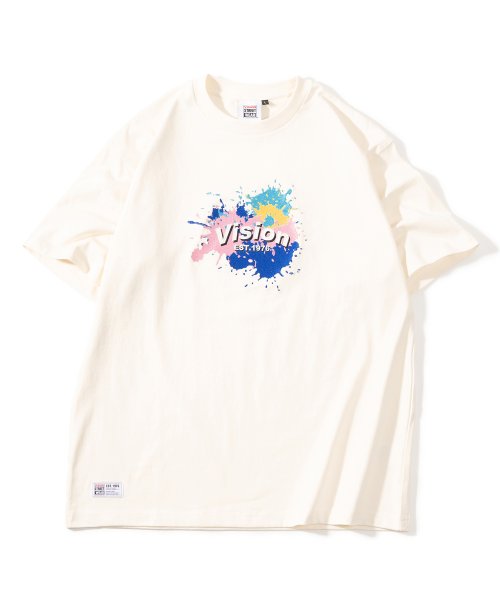 VISION STREET WEAR(ヴィジョン ストリート ウェア)/【VISION STREET WEAR／ヴィジョンストリートウェア】スプラッシュロゴ刺繍Tシャツ/ビッグシルエット/img03