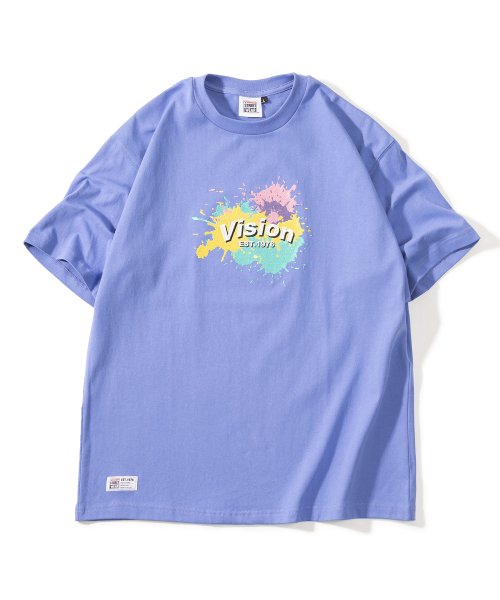 VISION STREET WEAR(ヴィジョン ストリート ウェア)/【VISION STREET WEAR／ヴィジョンストリートウェア】スプラッシュロゴ刺繍Tシャツ/ビッグシルエット/img05