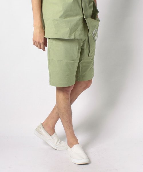 セール】【セットアップ対応商品】ハーレムプルオンロゴショートパンツ  