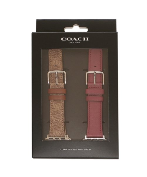 COACH(コーチ)/コーチ 時計用ベルト レディース アップルウォッチ 交換バンド 38mm 40mm 42mm対応 シグネチャー ピンク ブラウン COACH 14000096/img06