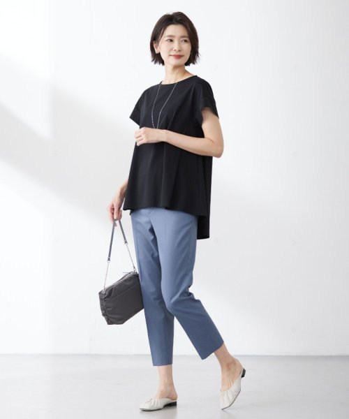 J.PRESS LADIES(J．プレス　レディス)/【WEB限定カラーあり・セットアップ対応・洗える・撥水・防汚】コットンFITTYシャーク テーパード パンツ/img37