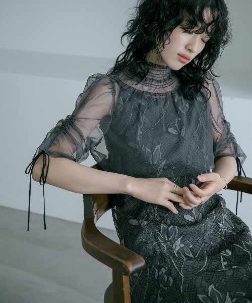 結婚式 ワンピース パーティードレス ボレロ キャミワンピ 2点セット レース チュール 羽織 ショート丈 リボン マーメイドスカート ロング丈 半袖 他と被ら 5cm NP 42cm 17cm 18cm