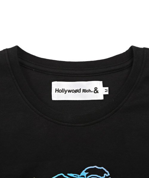 LUXSTYLE(ラグスタイル)/Hollywood rich.&(ハリウッドリッチ)レインボーパンクベアプリントTシャツ/Tシャツ メンズ 半袖 ベア クマ レインボー プリント/img13