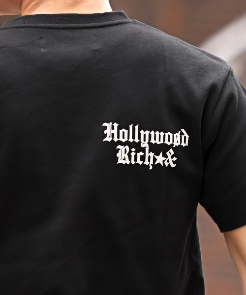 LUXSTYLE(ラグスタイル)/Hollywood rich.&(ハリウッドリッチ)キルザパンクベアプリントTシャツ/Tシャツ メンズ 半袖 プリント テディベア パンク ロゴ 刺繍/img10
