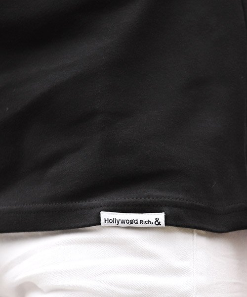 LUXSTYLE(ラグスタイル)/Hollywood rich.&(ハリウッドリッチ)キルザパンクベアプリントTシャツ/Tシャツ メンズ 半袖 プリント テディベア パンク ロゴ 刺繍/img11