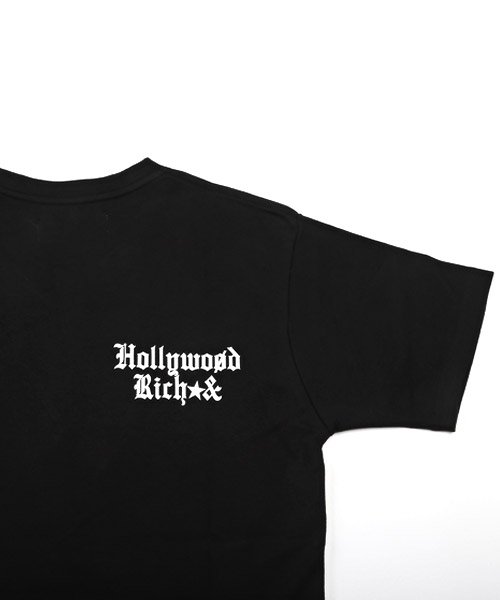 LUXSTYLE(ラグスタイル)/Hollywood rich.&(ハリウッドリッチ)キルザパンクベアプリントTシャツ/Tシャツ メンズ 半袖 プリント テディベア パンク ロゴ 刺繍/img18
