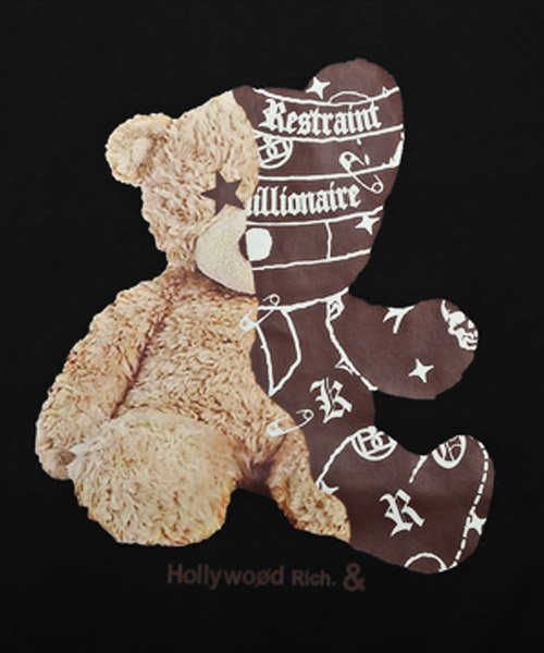 LUXSTYLE(ラグスタイル)/Hollywood rich.&(ハリウッドリッチ)パンクベアフォトプリントTシャツ/Tシャツ メンズ 半袖 プリント パンク ロゴ/img12