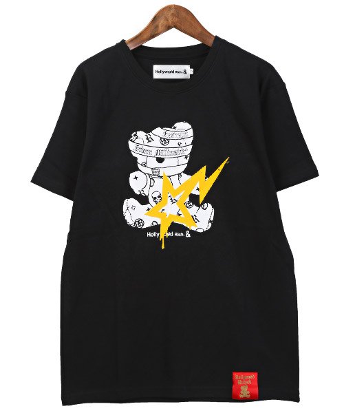 LUXSTYLE(ラグスタイル)/Hollywood rich.&(ハリウッドリッチ)ペイントパンクベアプリントTシャツ/Tシャツ メンズ 半袖 クマ プリント ロゴ ベア/img06