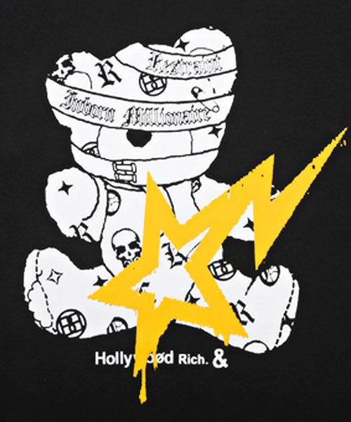 LUXSTYLE(ラグスタイル)/Hollywood rich.&(ハリウッドリッチ)ペイントパンクベアプリントTシャツ/Tシャツ メンズ 半袖 クマ プリント ロゴ ベア/img17