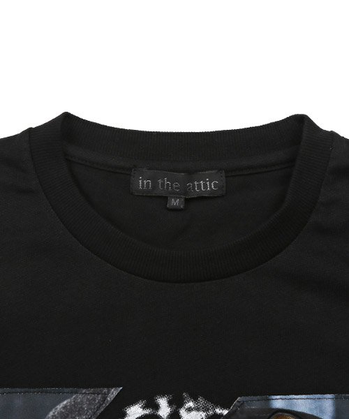 LUXSTYLE(ラグスタイル)/ガールズフォト転写エンボスTシャツ/Tシャツ メンズ 半袖 ガールズフォト 虎 タイガー エンボス ロゴ アニマル/img10