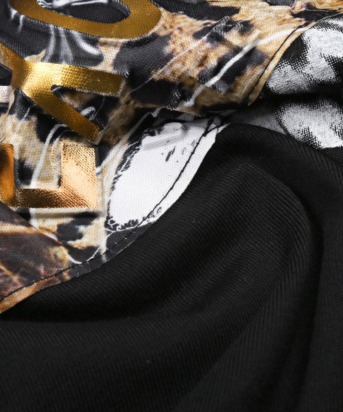 LUXSTYLE(ラグスタイル)/ガールズフォト転写エンボスTシャツ/Tシャツ メンズ 半袖 ガールズフォト 虎 タイガー エンボス ロゴ アニマル/img15