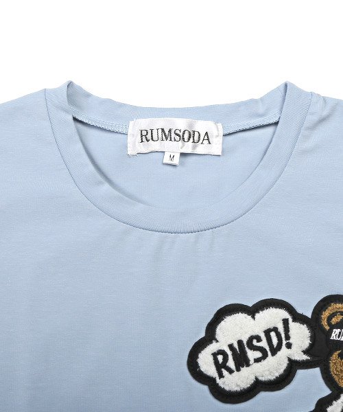 LUXSTYLE(ラグスタイル)/RUMSODA(ラムソーダ)ベアワッペン天竺クルーネックTシャツ/Tシャツ メンズ 半袖 ベア ワッペン 刺繍/img12