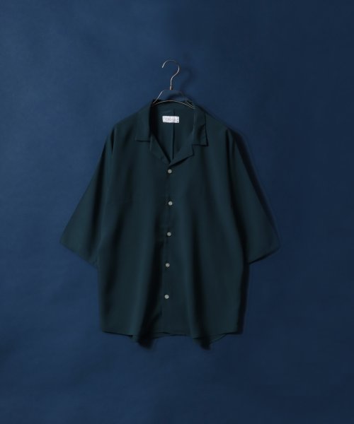 ANPAS(ANPAS)/【ANPAS】Amunzen Oversized Dolman Sleeve Open Collar Shirt/梨地 オーバーサイズ オープンカラーシャツ/img06