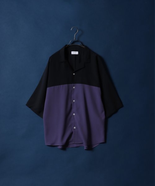 ANPAS(ANPAS)/【ANPAS】Amunzen Oversized Dolman Sleeve Open Collar Shirt/梨地 オーバーサイズ オープンカラーシャツ/img09