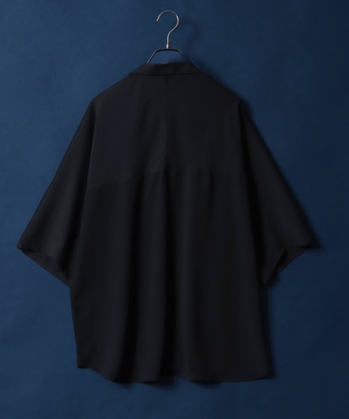 ANPAS(ANPAS)/【ANPAS】Amunzen Oversized Dolman Sleeve Open Collar Shirt/梨地 オーバーサイズ オープンカラーシャツ/img11