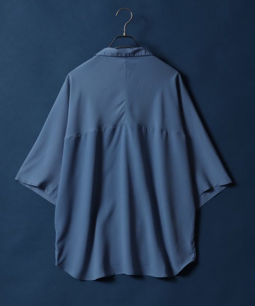 ANPAS(ANPAS)/【ANPAS】Amunzen Oversized Dolman Sleeve Open Collar Shirt/梨地 オーバーサイズ オープンカラーシャツ/img13