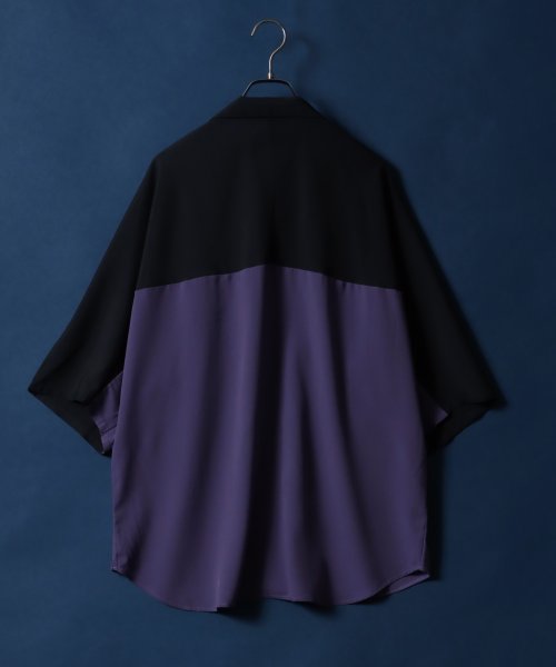 ANPAS(ANPAS)/【ANPAS】Amunzen Oversized Dolman Sleeve Open Collar Shirt/梨地 オーバーサイズ オープンカラーシャツ/img16