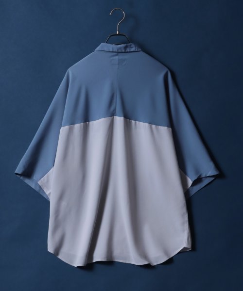 ANPAS(ANPAS)/【ANPAS】Amunzen Oversized Dolman Sleeve Open Collar Shirt/梨地 オーバーサイズ オープンカラーシャツ/img17