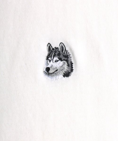 LAZAR(ラザル)/【Lazar】別注 Animal One Point Embroidery T－Shirt/オーバーサイズ ワンポイント刺繍 半袖Tシャツ/リンガー/img07