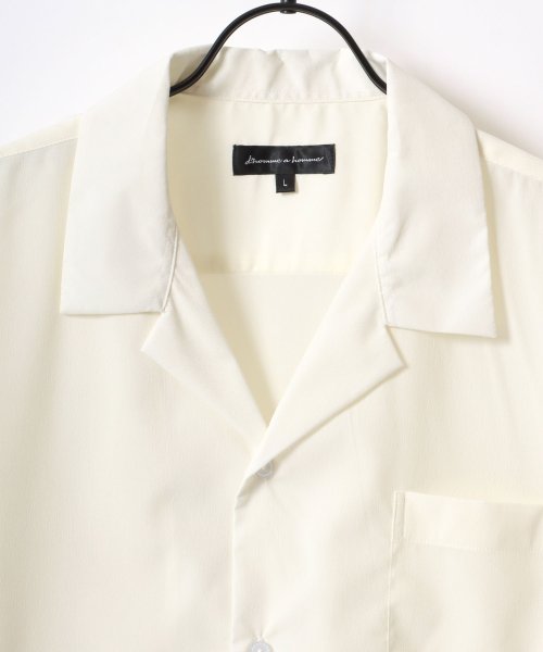 SITRY(SITRY)/【SITRY】Drape Open Collar Shirt/ドレープ オープンカラー 半袖シャツ/メンズ シャツ トップス きれいめ カジュアル/img04