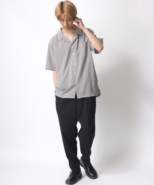 SITRY(SITRY)/【SITRY】Drape Open Collar Shirt/ドレープ オープンカラー 半袖シャツ/メンズ シャツ トップス きれいめ カジュアル/img10