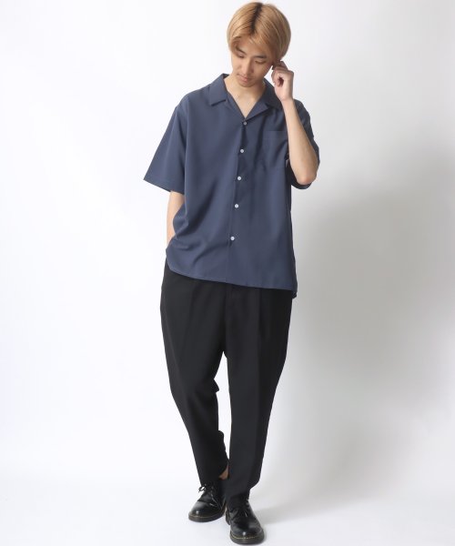 SITRY(SITRY)/【SITRY】Drape Open Collar Shirt/ドレープ オープンカラー 半袖シャツ/メンズ シャツ トップス きれいめ カジュアル/img14