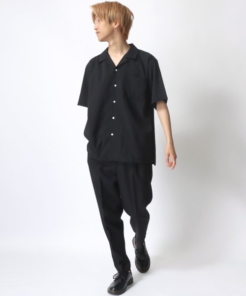 SITRY(SITRY)/【SITRY】Drape Open Collar Shirt/ドレープ オープンカラー 半袖シャツ/メンズ シャツ トップス きれいめ カジュアル/img18