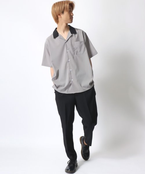 SITRY(SITRY)/【SITRY】Drape Open Collar Shirt/ドレープ オープンカラー 半袖シャツ/メンズ シャツ トップス きれいめ カジュアル/img19