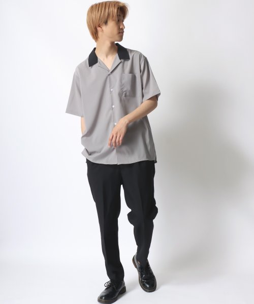 SITRY(SITRY)/【SITRY】Drape Open Collar Shirt/ドレープ オープンカラー 半袖シャツ/メンズ シャツ トップス きれいめ カジュアル/img20