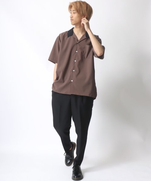 SITRY(SITRY)/【SITRY】Drape Open Collar Shirt/ドレープ オープンカラー 半袖シャツ/メンズ シャツ トップス きれいめ カジュアル/img22