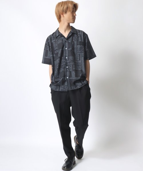 SITRY(SITRY)/【SITRY】Drape Open Collar Shirt/ドレープ オープンカラー 半袖シャツ/メンズ シャツ トップス きれいめ カジュアル/img23