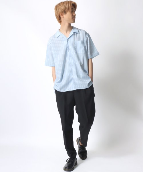 SITRY(SITRY)/【SITRY】Drape Open Collar Shirt/ドレープ オープンカラー 半袖シャツ/メンズ シャツ トップス きれいめ カジュアル/img25