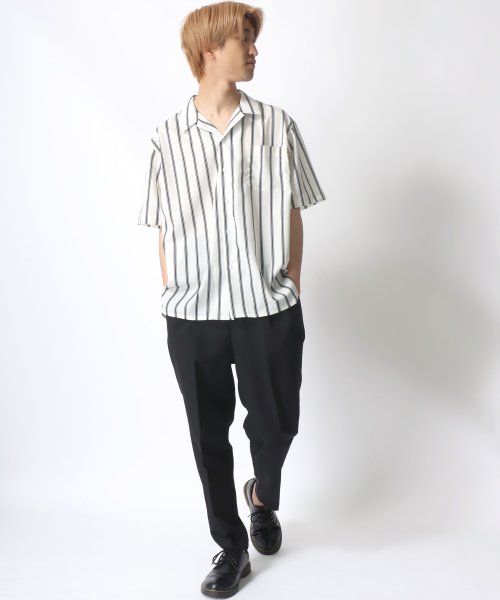 SITRY(SITRY)/【SITRY】Drape Open Collar Shirt/ドレープ オープンカラー 半袖シャツ/メンズ シャツ トップス きれいめ カジュアル/img27