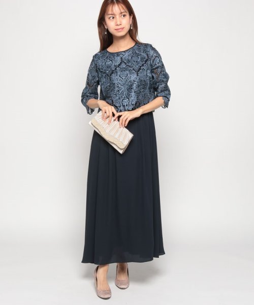 マザードレス》【formformaオリジナル】刺繍レースドレス/日本製素材  