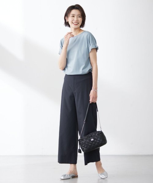 J.PRESS LADIES（LARGE SIZE）(J．プレス　レディス（大きいサイズ）)/【洗える・イージーケア】ソフトタイプライター セミワイド パンツ/img11