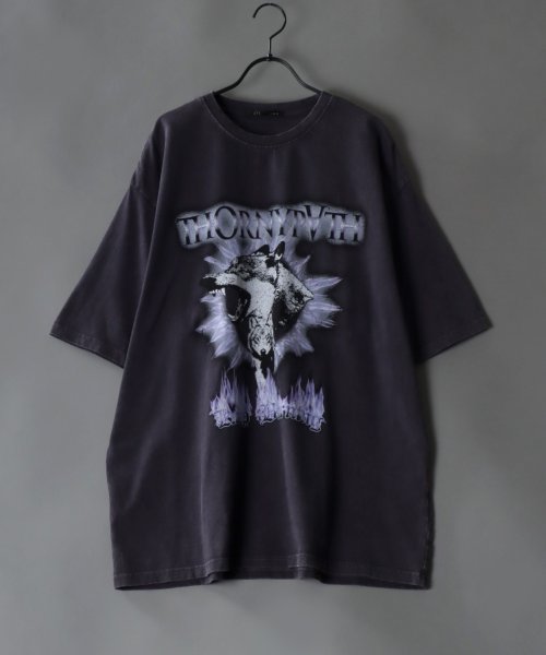 SITRY(SITRY)/【SITRY】Big silhouette American vintage print T－shirt/アメリカン ヴィンテージプリント Tシャツ/img12
