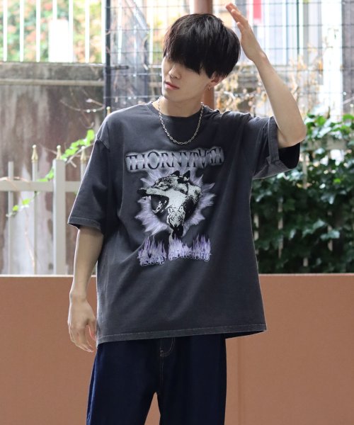 SITRY(SITRY)/【SITRY】Big silhouette American vintage print T－shirt/アメリカン ヴィンテージプリント Tシャツ/img37