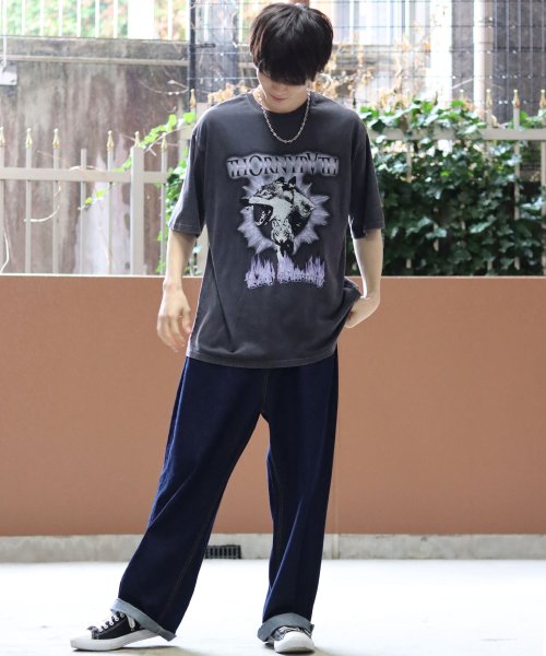 SITRY(SITRY)/【SITRY】Big silhouette American vintage print T－shirt/アメリカン ヴィンテージプリント Tシャツ/img43