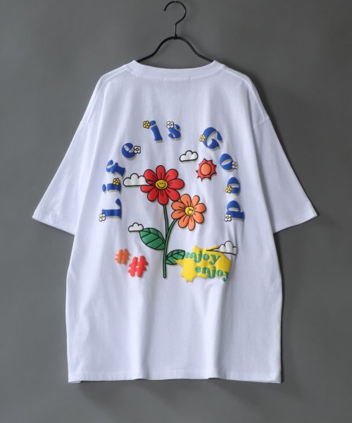 SITRY(SITRY)/【SITRY】oversize foam print T－shirt/オーバーサイズ 発泡プリントTシャツ/メンズ  レディース Tシャツ 半袖 カジュアル/img04