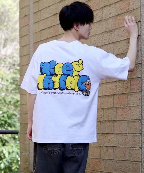 SITRY(SITRY)/【SITRY】oversize foam print T－shirt/オーバーサイズ 発泡プリントTシャツ/メンズ  レディース Tシャツ 半袖 カジュアル/img32